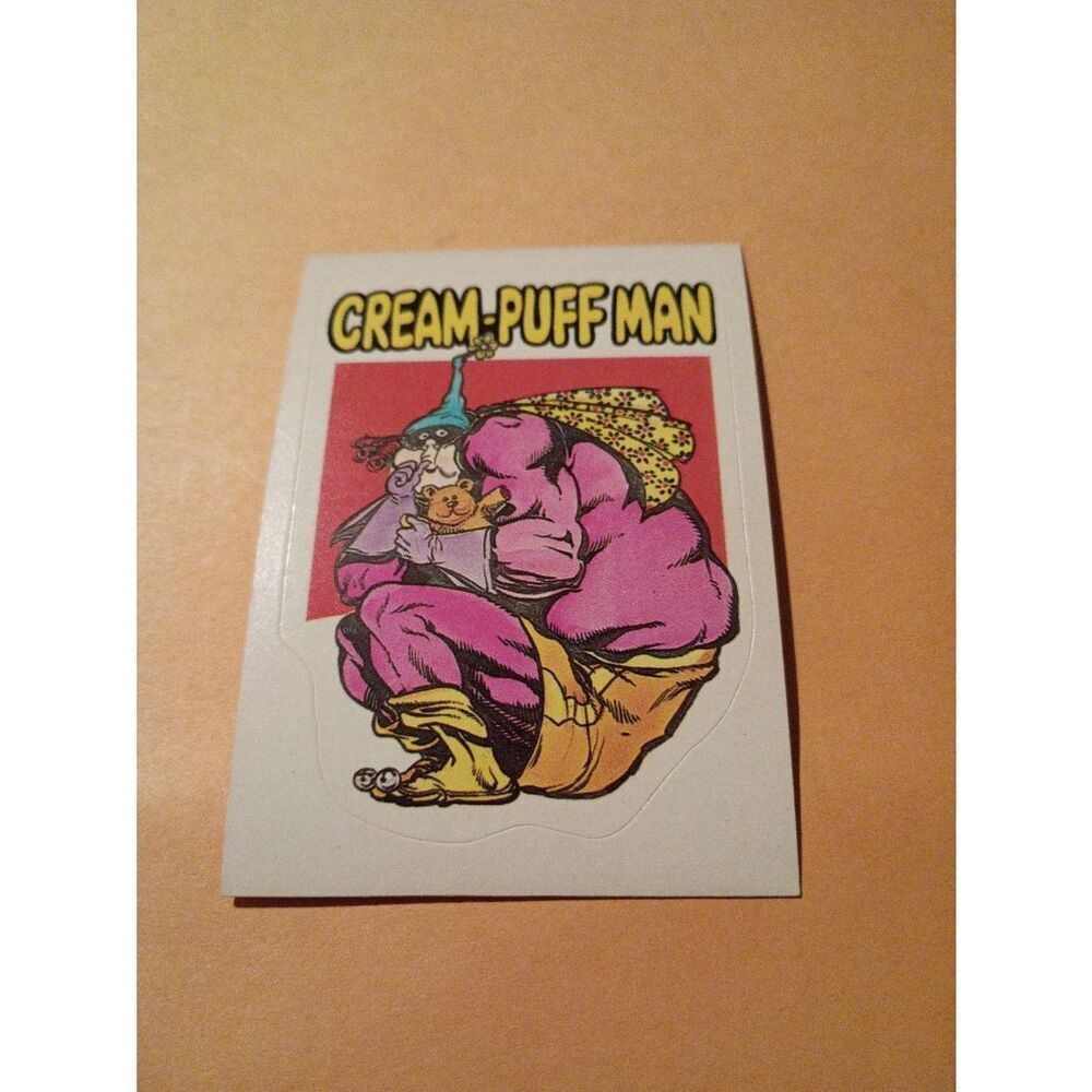 1983 General Mills Zero Hero Trading Card Sticker Vintage #59 Cream Puff Man